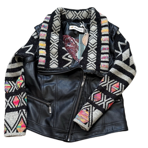 NWT Montanaco faux leather jacket sz M